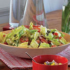 Greek-Style Bread Salad with Creamy Lemon-Caper Dressing
