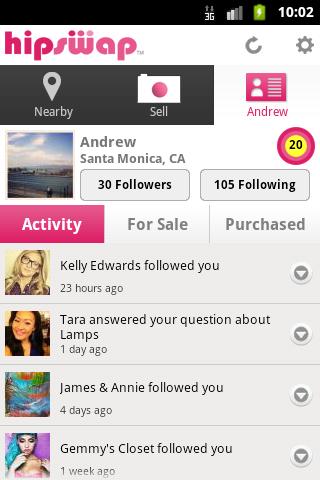 hipswap for android screenshot