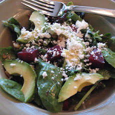 Beet, Avocado and Goat Cheese Salad