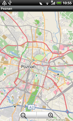 Poznan Street Map