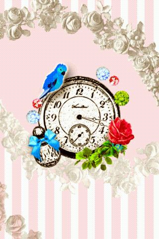 Girl's collection clockWidget