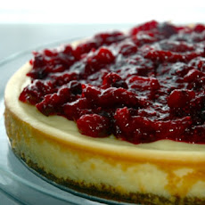 White Chocolate Cranberry Cheesecake