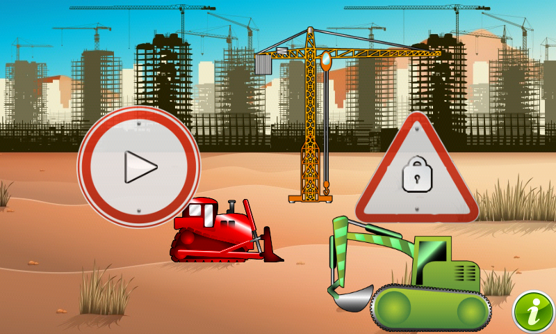 Android application Diggers and Truck for Toddlers screenshort