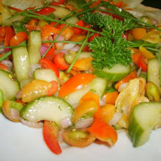 Tomato & Cucumber Salad With Mint
