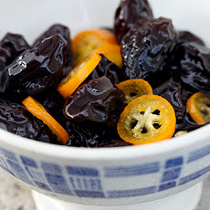 Poached Prunes and Kumquats