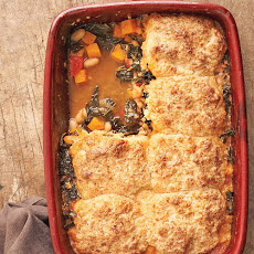 Minestrone and Parmesan Biscuit Potpie