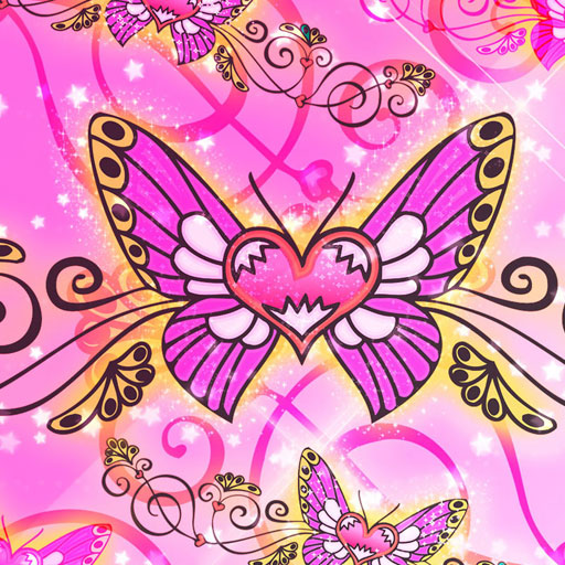 Amazing Butterfly pink 480x800 個人化 App LOGO-APP開箱王
