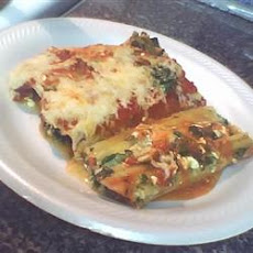 Spinach Cheese Manicotti