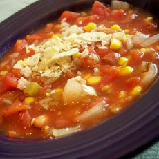 Easy Slow Cooked Vegetarian Taco Soup