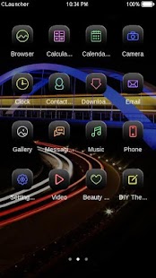 How to get Light Trail C Launcher Theme lastet apk for pc