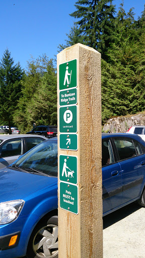 Buntzen Ridge Trail Marker 
