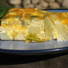 Cheesy Potato and Green Chili Breakfast Casserole