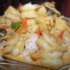 Asian Mint's Thai Red Curry With Shrimp