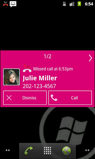 Notify - WP7 Magenta Theme