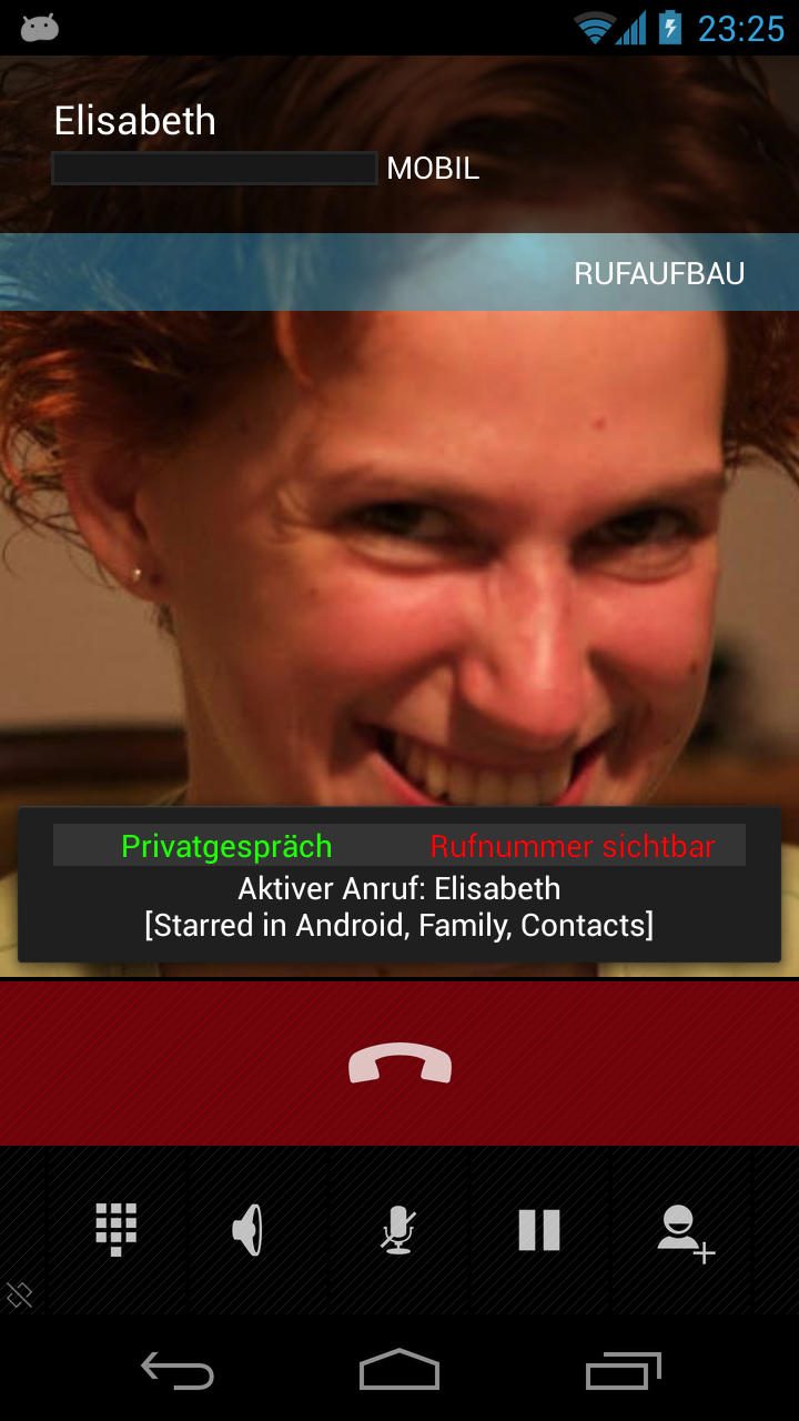Android application PrivateCalls screenshort