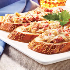 Creamy Artichoke Bruschetta