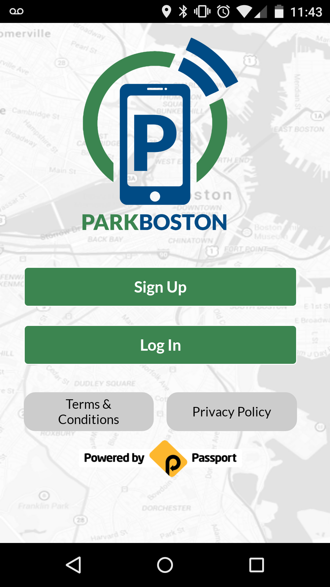 Android application ParkBoston screenshort