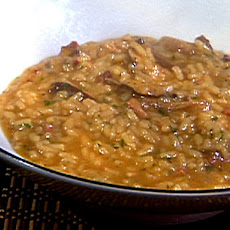Tasso and Smoked Shiitake Mushroom Risotto