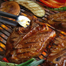 Barbecued Pork Steaks