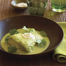 Halibut Baked in Fresh Green Salsa