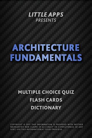 ARCHITECTURE FUNDAMENTALS QUIZ