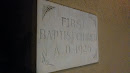 First Baptist Church Cornerstone