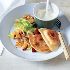 Potato Pierogi with Sautéed Cabbage and Apples