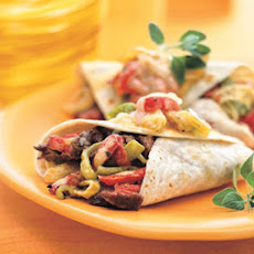 Rio Grande Beef Burritos with Roasted Peppers