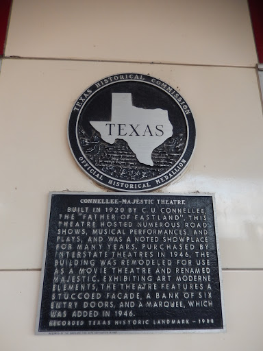 Connellee Majestic Theater Historical Marker 