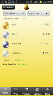 download Gold and Silver Prices Live free