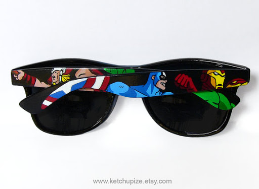 Fun glasses with cartoon characters by Ketchupize