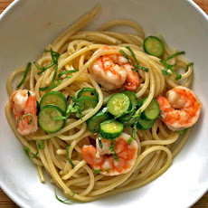 Dinner Tonight: Linguine with Shrimp and Baby Zucchini