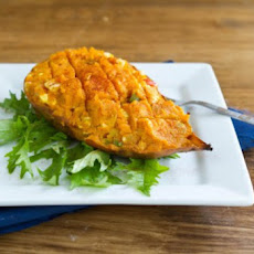 Stuffed Curry Sweet Potato