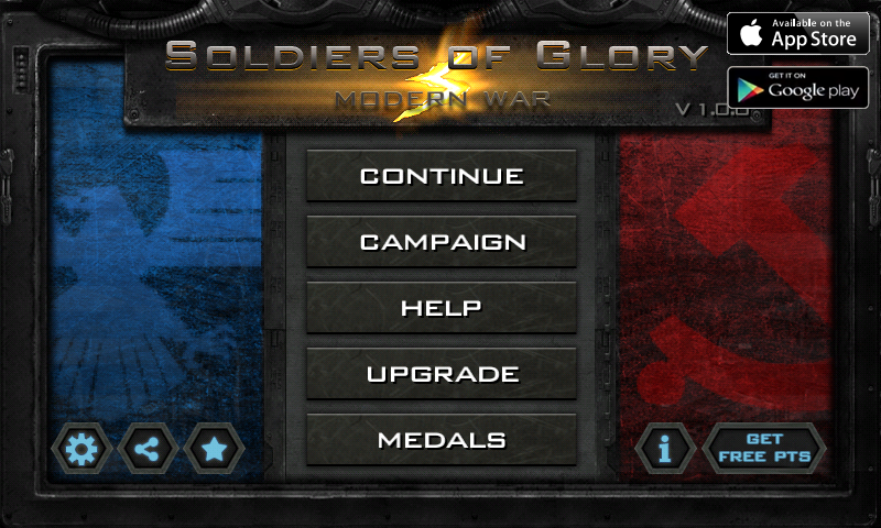 Android application Soldiers of Glory: Modern War screenshort