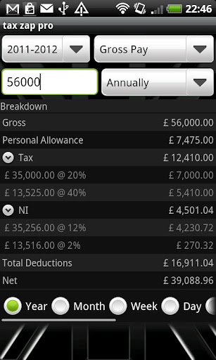 tax zap - UK tax calculator