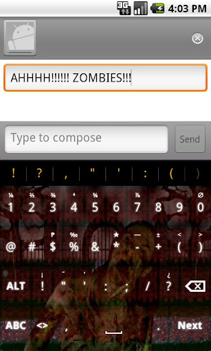 Zombie Keyboard Skin