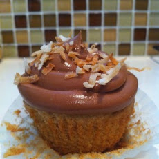 Coconut Cupcakes with Chocolate Coconut Buttercream Frosting