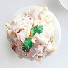 Curried Crab Deviled Eggs