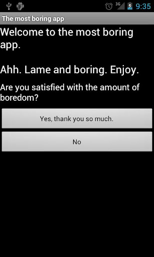 The most boring app