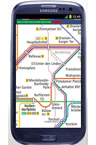 ベルリンの地下鉄トラムマップ