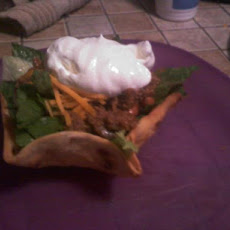 How to Make Baked Taco Salad Shell Bowls