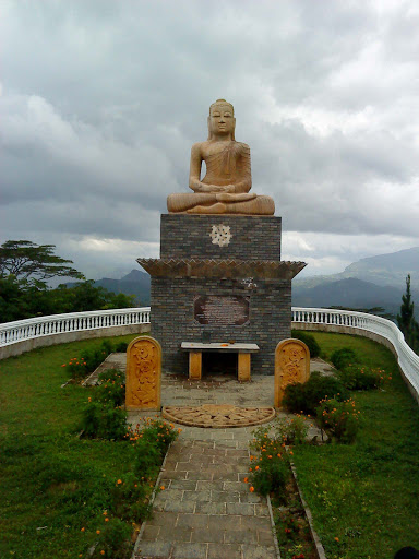 Buddha Statue of Ambuluwawa Temple Entrance