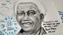 Memorial Em Grafite De Nelson Mandela