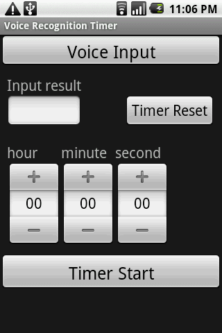 Voice Recognition Timer