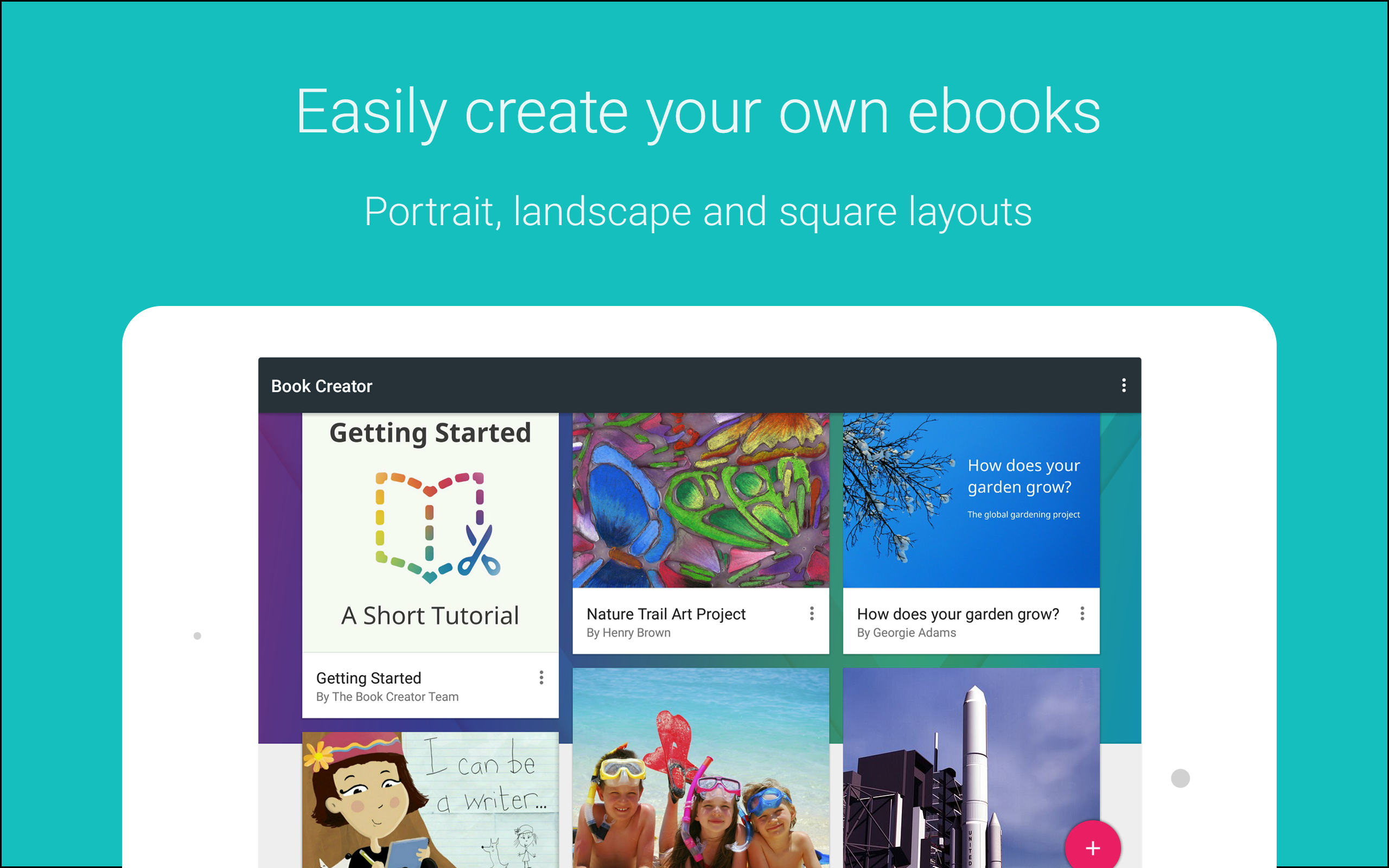 Android application Book Creator screenshort