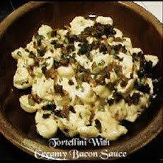 Tortellini With Creamy Bacon Sauce