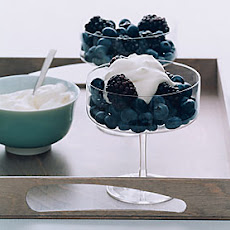 Berries with Geranium Cream