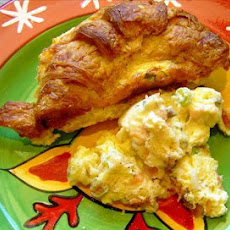 Croissant & Salmon (or Ham) Breakfast Casserole