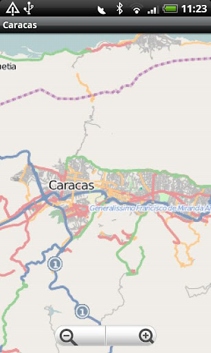Caracas Street Map