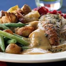Herbed Turkey With Roasted Garlic Gravy